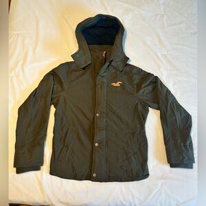 Hollister Olive Green Hooded Jacket